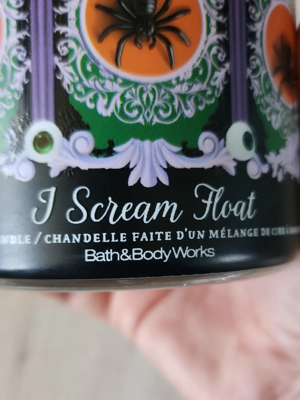 Bath & Body Works Halloween Candle Jar - Black, Green, Purple, Orange - Picture 3 of 6